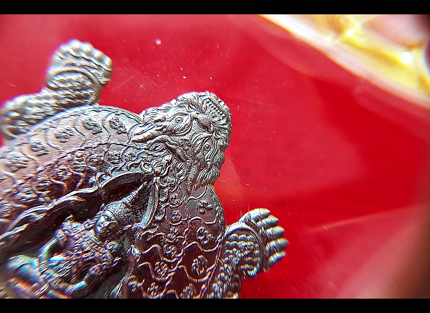 เหรียญสมเด็จองค์ปฐม ประทับ พญาเต่ามังกร หลัง ท้าวเวสสุวรรณ เนื้อทองแดง ผิวรุ้ง ปี2564 #รับประกันแท้ - หลวงพ่อเล็ก วัดท่าขนุน