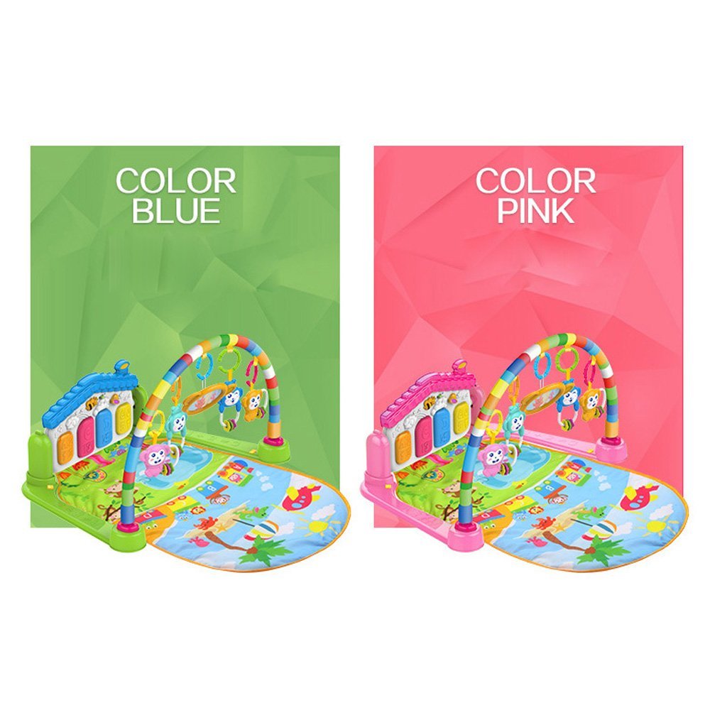 เพลย์ยิมเปียโนเสริมพัฒนาการ Huanger 3-in-1 Piano Play Gym & Activity Play Mat (Pink)