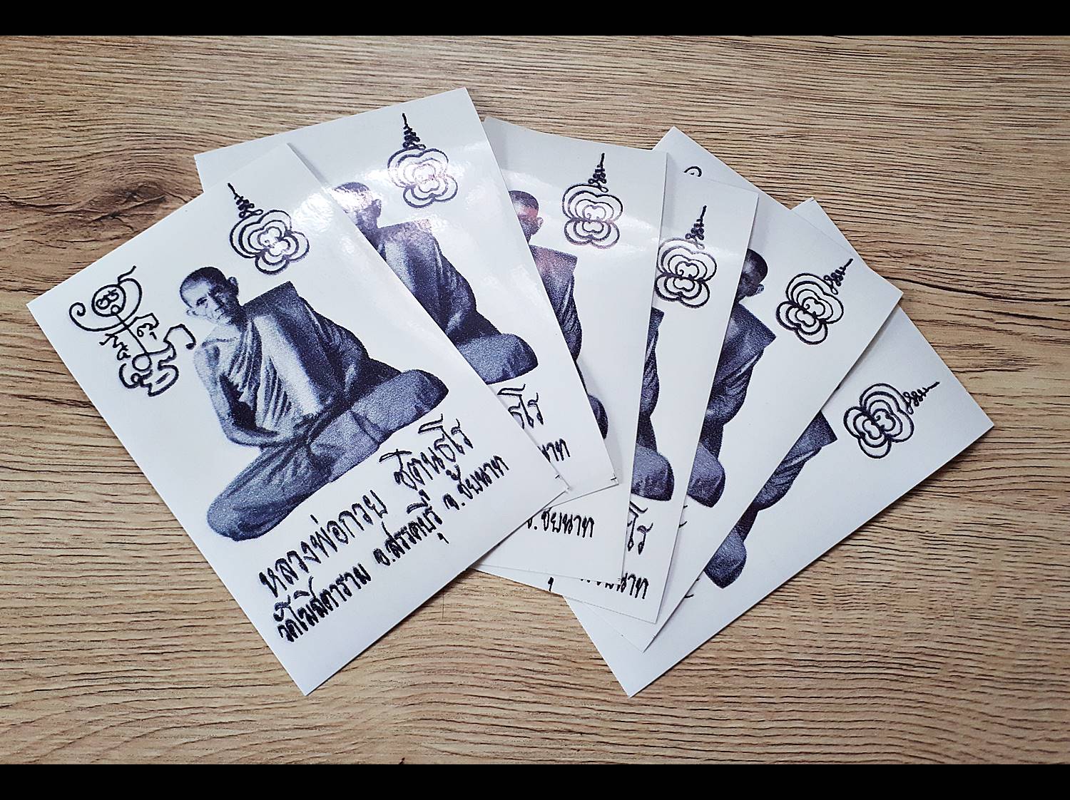 สติ๊กเกอร์(ใสโปร่งแสง) รูป หลวงพ่อกวย วัดโฆสิตาราม(วัดบ้านแค) ปี2562