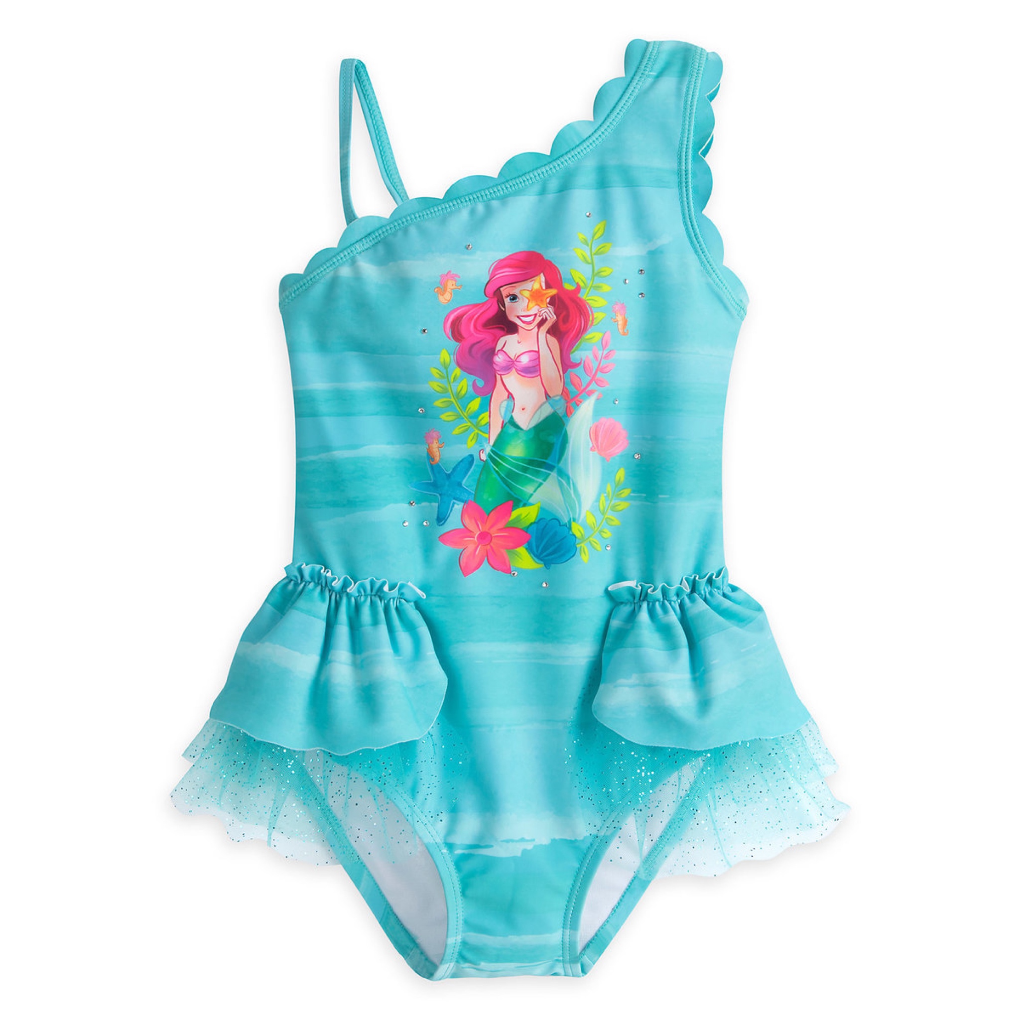ชุดว่ายน้ำสำหรับเด็ก Disney Deluxe Swimsuit for Girls (Ariel)