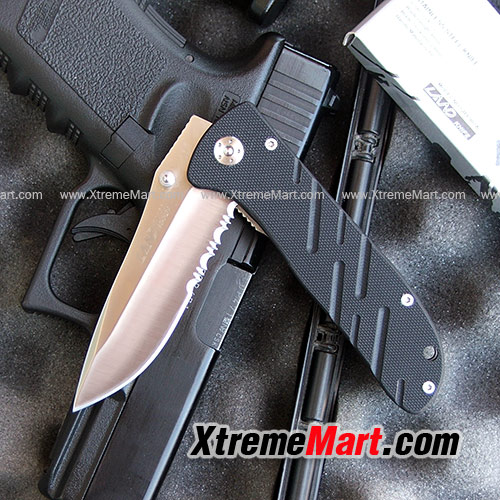 มีดพับ Land GB9-907A ใบกึ่งหยัก