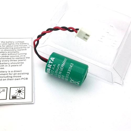 แบตเตอรี่ลิเธี่ยม VARTA CR1/2AA 3V 14250 Lithium Battery พร้อมสายและขั้ว (ขั้วสีขาว)