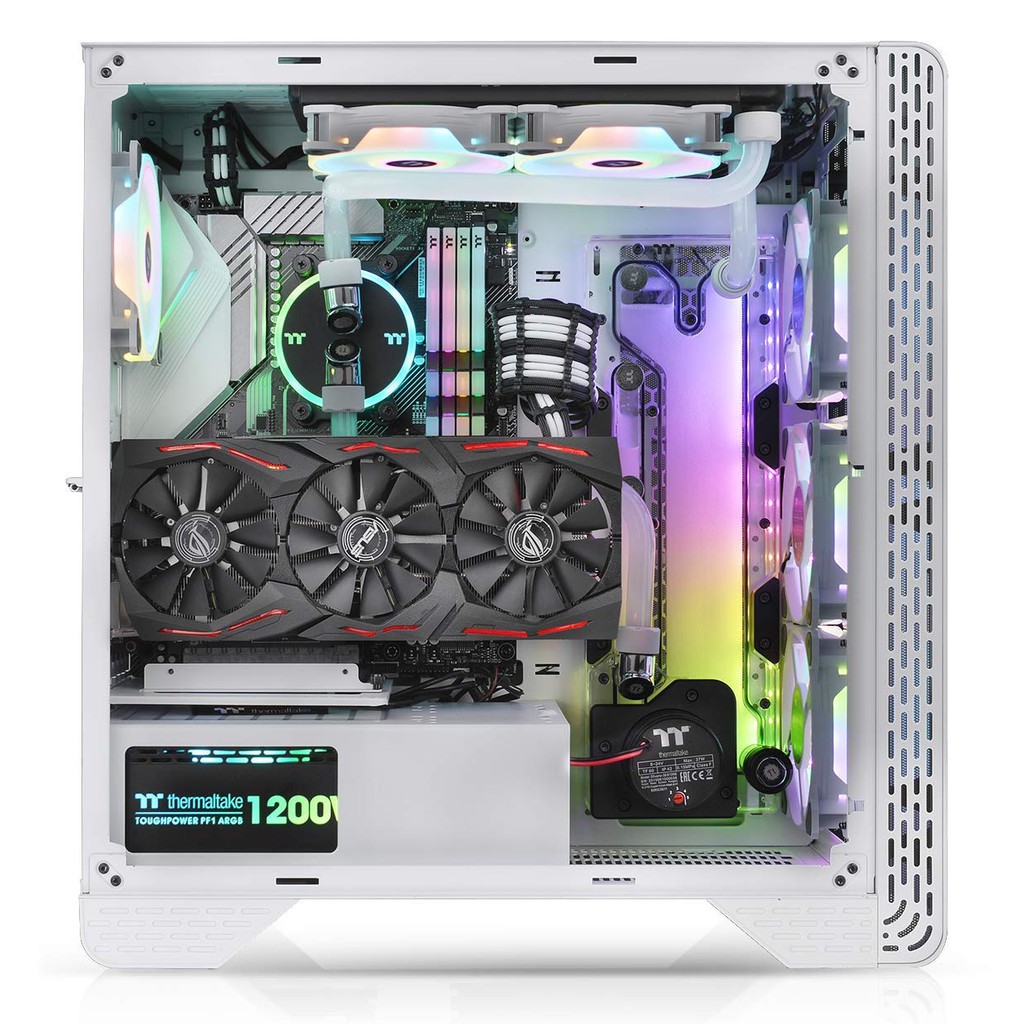 Thermaltake S300 Tempered Glass ATX Mid-Tower Case ขาว/ดำ