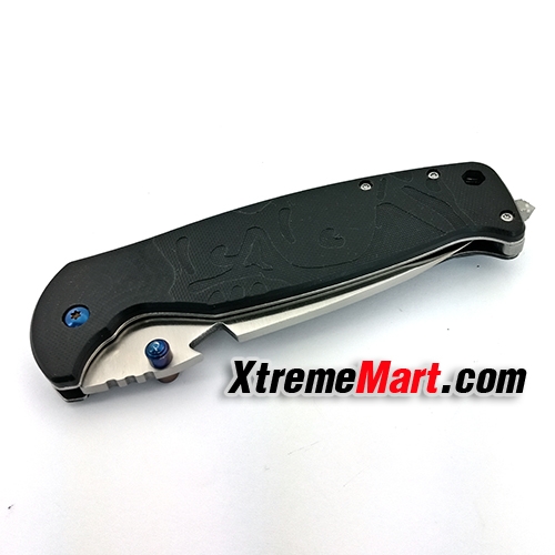 มีดพับ NAVY รุ่น K814 Stainless Steel Folding Knife-Frame Lock ด้ามจับ 2 สไตล์ G10&Stonewash (สีดำ)