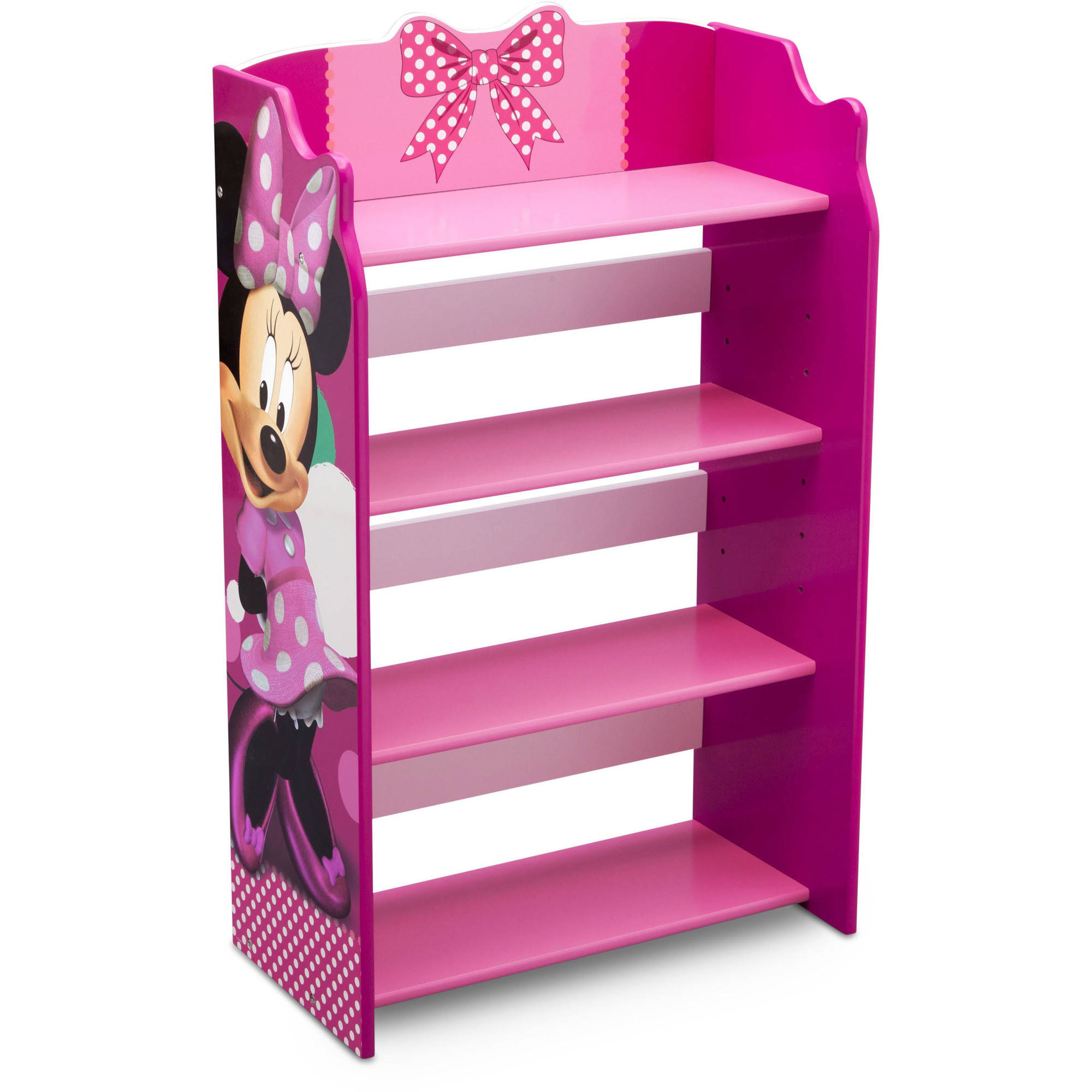 ชั้นวางหนังสือไม้แสนน่ารัก Delta Children Bookshelf (Disney Minnie Mouse)