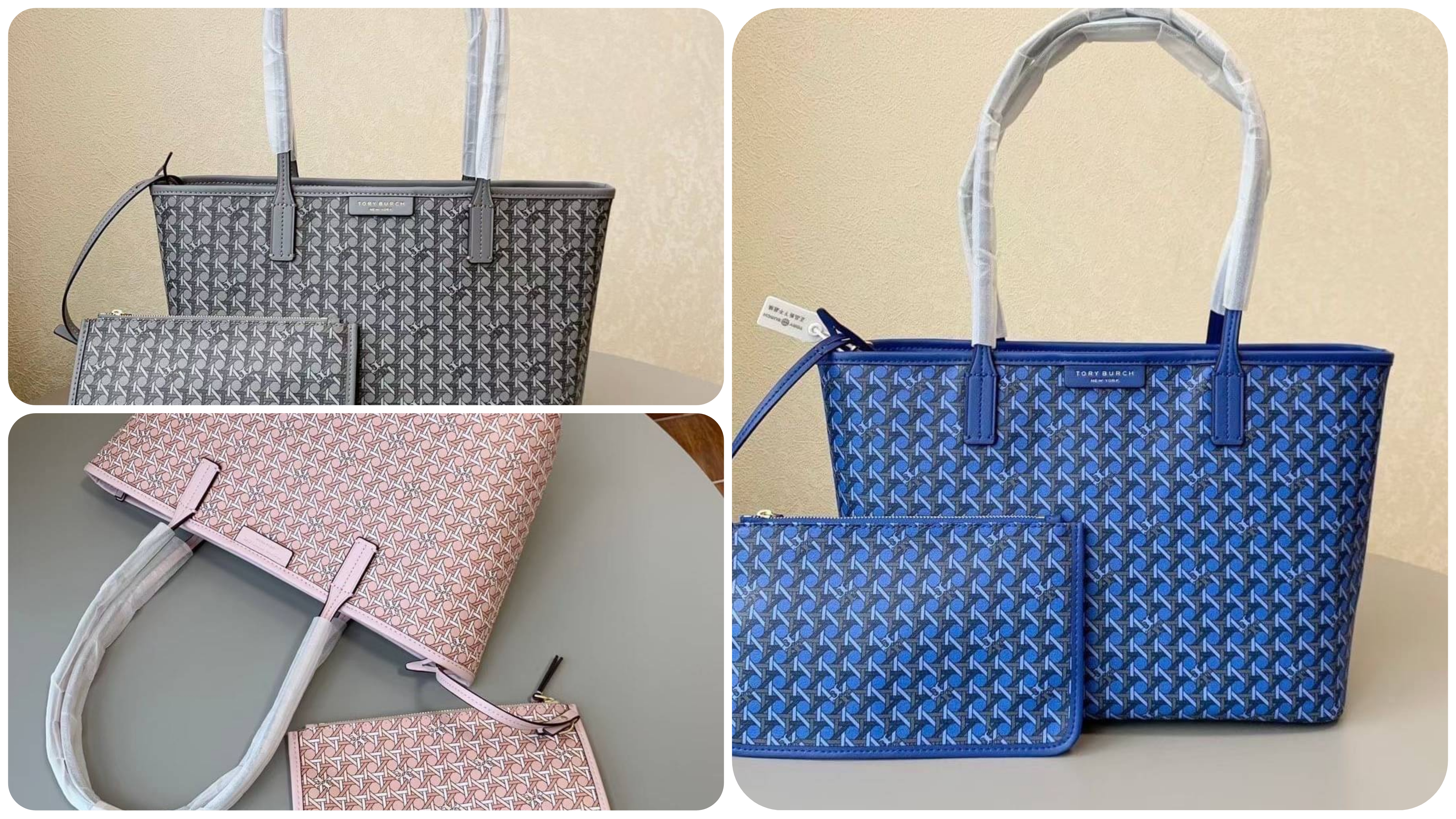 TORY BURCH Geo Logo Tote (แอดไลน์ก่อนสั่งซื้อ)