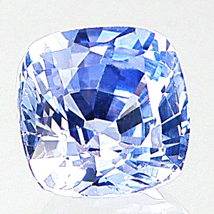 Blue Sapphire พลอยไพลินเนื้อแข็ง รูปจอทีวี Cushion หนัก 1.30 กะรัตสีน้ำเงิน โทนสว่าง สีเปิดมองตาเปล่าไม่มีตำหนิ ส่องด้วยกล้องขยายสะอาด 99%