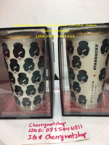 Starbucks Japan Limited alice + olivia Stace Face Double Wall Mug 12oz ลายหน้าอลิส น่ารักเก๋ไก๋มากๆ