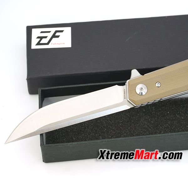 มีดพับ Eafengrow EF56 ด้ามน้ำตาล 58-60HRC 9Cr Blade G10 Handle Folding knife Survival Camping tool tactical edc outdoor