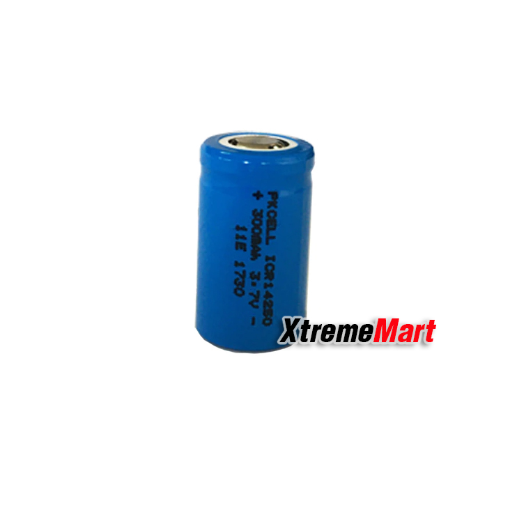 แบตเตอรี่ชาร์จ Li-Ion 14250 1/2AA ICR14250 300MAh 3.7V (ก้อนละ)