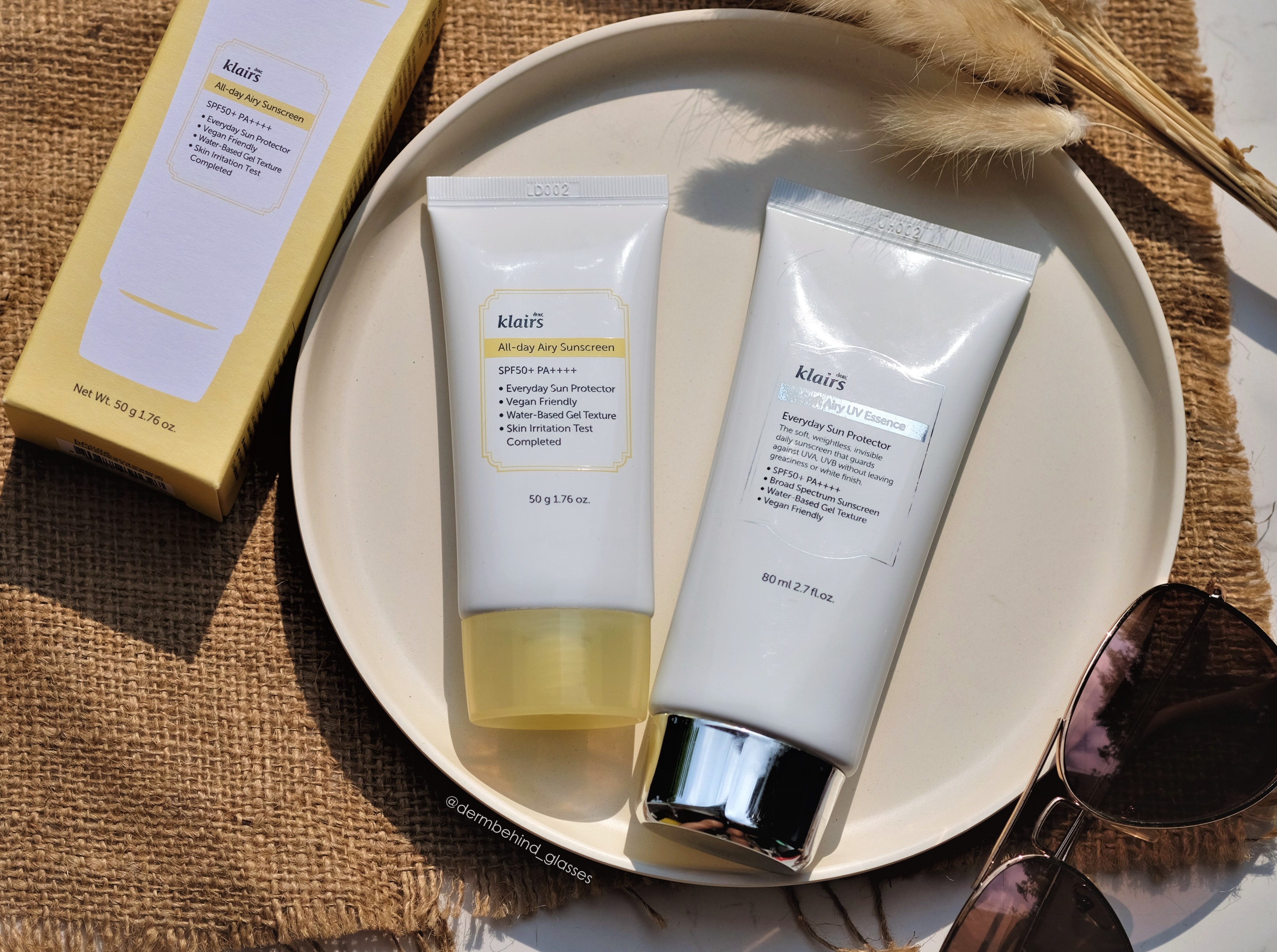 (รุ่นใหม่ แท้ฉลากไทย 50g) Dear Klairs All-day Airy Sunscreen SPF50+ PA++++ ครีมกันแดดสำหรับผิวแพ้ง่าย Water Base เนื้อกึ่งเจล เกลี่ยง่าย ไม่เป็นคราบ ให้ความรู้สึกบางเบาและไม่เหนอะหนะ กันแดดได้ดีเยี่ยมทั้ง UVA และ UVB