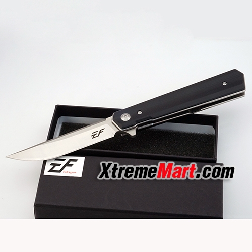 มีดพับ Eafengrow EF56 ด้ามดำ 58-60HRC 9Cr Blade G10 Handle Folding knife Survival Camping tool tactical edc outdoor