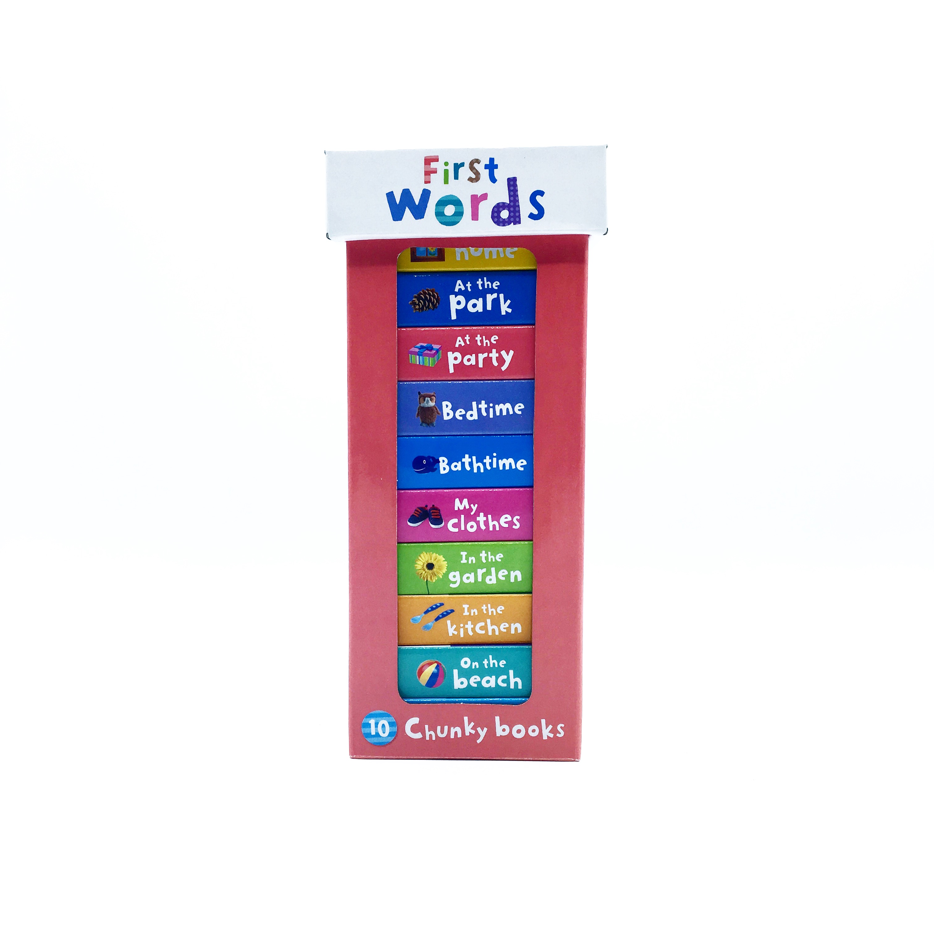 ชุดหนังสือเสริมทักษะสำหรับลูกน้อย Book Tower 10 Chunky Books - First Words