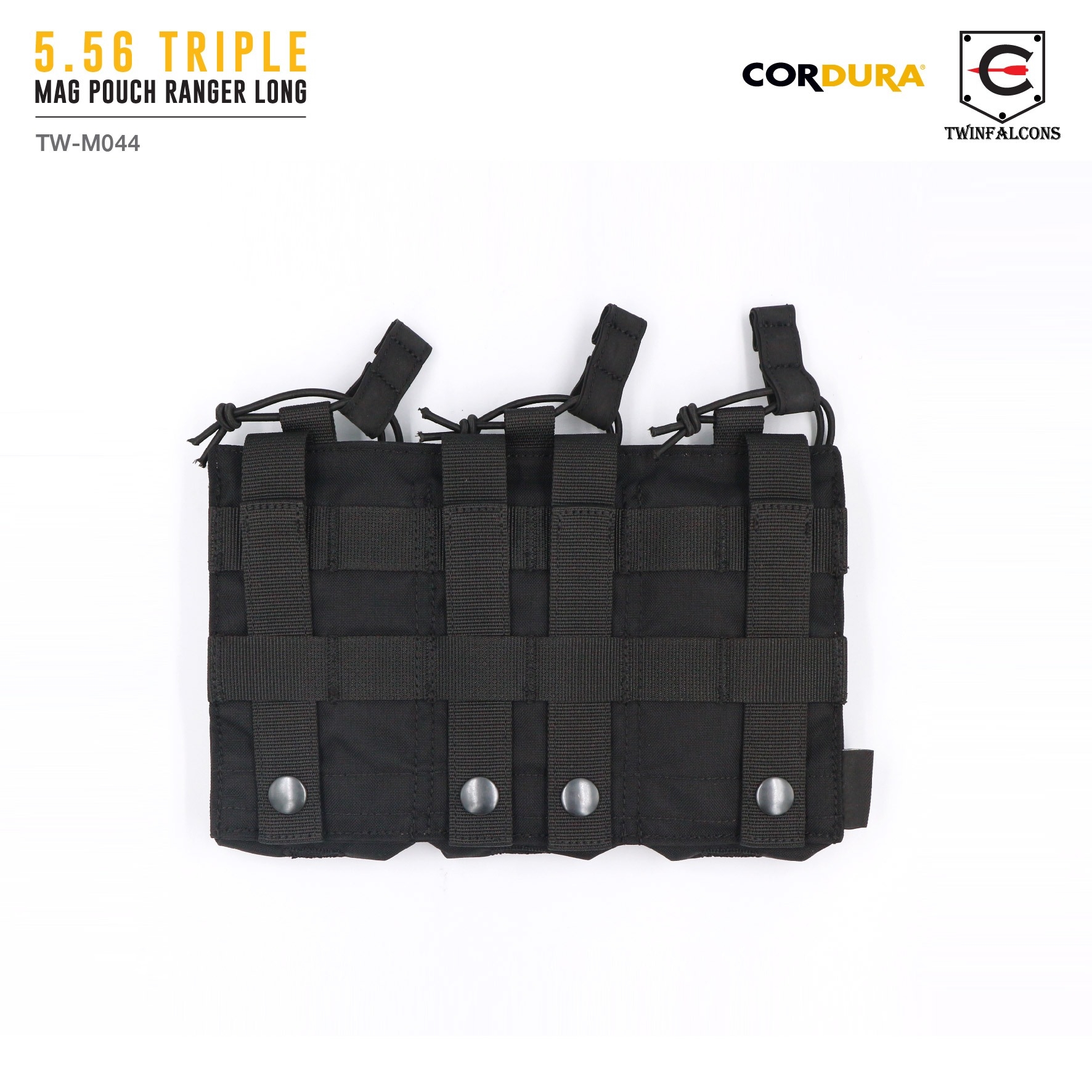ซองแม็กกาซีน 5.56 Triple Mag Pouch Ranger Long ( Twinfalcons ) [ TW-M044 ] (K0730)