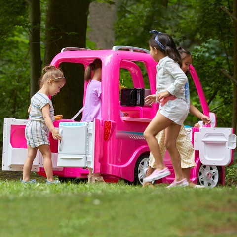 รถแบตเตอรี่แนวแคมเปอร์ Fisher-Price Power Wheels Barbie Dream Camper