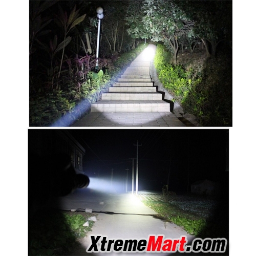 ไฟฉาย SupFire L6-S XM-L2 U2 LED สว่าง 1100 Lumens 10W 5 โหมด พร้อมแบตเตอรี่ 26650 และสายชาร์จ USB
