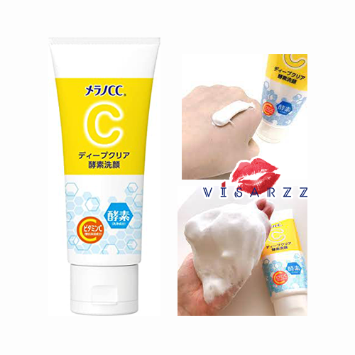 Melano CC Deep Clear Face Wash 130g ใหม่ล่าสุด โฟมล้างหน้าสูตรวิตามินซี ฟองโฟมหนานุ่มสะใจ พร้อมกับวิตามินซีบำรุงให้ผิว สูตรเอนไซม์ช่วยขจัดสิ่งสกปรกและผลัดเซลล์ผิวเก่า ทำให้ผิวของคุณเรียบเนียนและกระจ่างใส