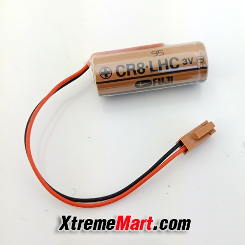 แบตเตอรี่ FDK FUJI CR8.LHC 3V 3000mAh (ขั้วน้ำตาล) CR17450SE BR-A Lithium Battery
