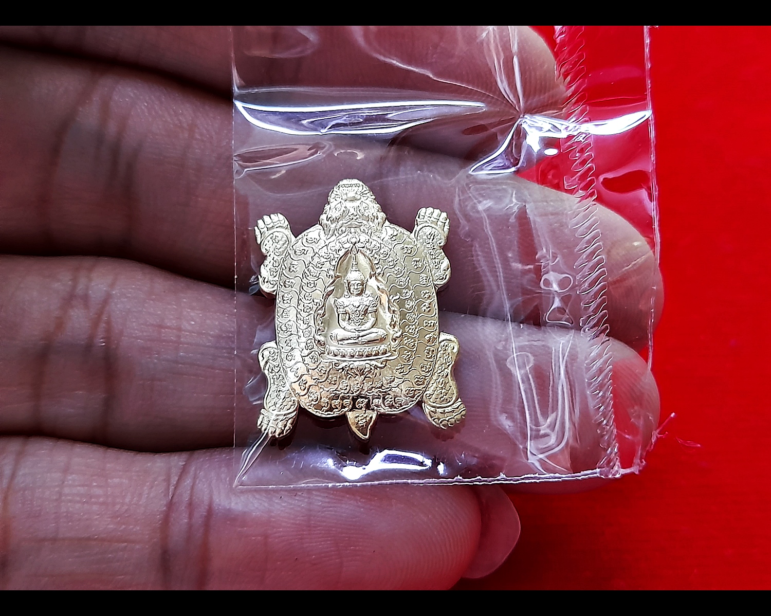 เหรียญสมเด็จองค์ปฐม ประทับ พญาเต่ามังกร หลัง ท้าวเวสสุวรรณ เนื้อทองทิพย์ ปี2564 #รับประกันแท้ - หลวงพ่อเล็ก วัดท่าขนุน