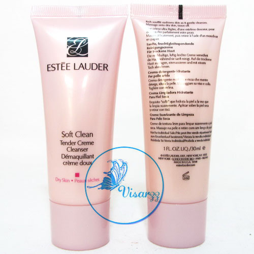 (Tester) Estee Lauder Soft Clean Tender Creme Cleanser Dry Skin 30 mL โลชั่นน้ำนมทำความสะอาดผิว ขจัดคราบเครื่องสำอาง และสิ่งสกปรกที่ฝั่งลึก