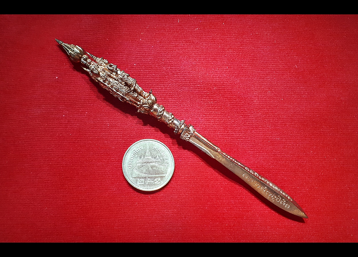 พระขรรค์โสฬส ศรีสรรเพชญ์ ที่๑ (ด้ามท้าวมหาราช ทั้ง4องค์ ท้าวจตุโลกบาล) (เข้าพิธีปลุกเสกมีดหมอเพชราวุธ วัดท่าขนุน ปี2558) #รับประกันแท้