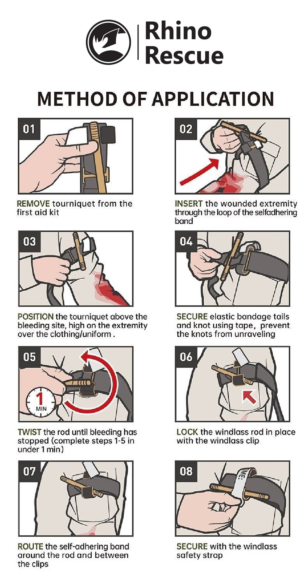 🇹🇭⫸ สายรัดห้ามเลือด TQ Rhino Rescue