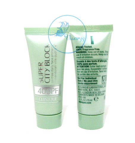 (Tester) Clinique Super City Block SPF40 PA++ Oil-Free Daily Face Protector 15mL กันแดดสูตร Oil-Free สำหรับคนเป็นสิวง่าย