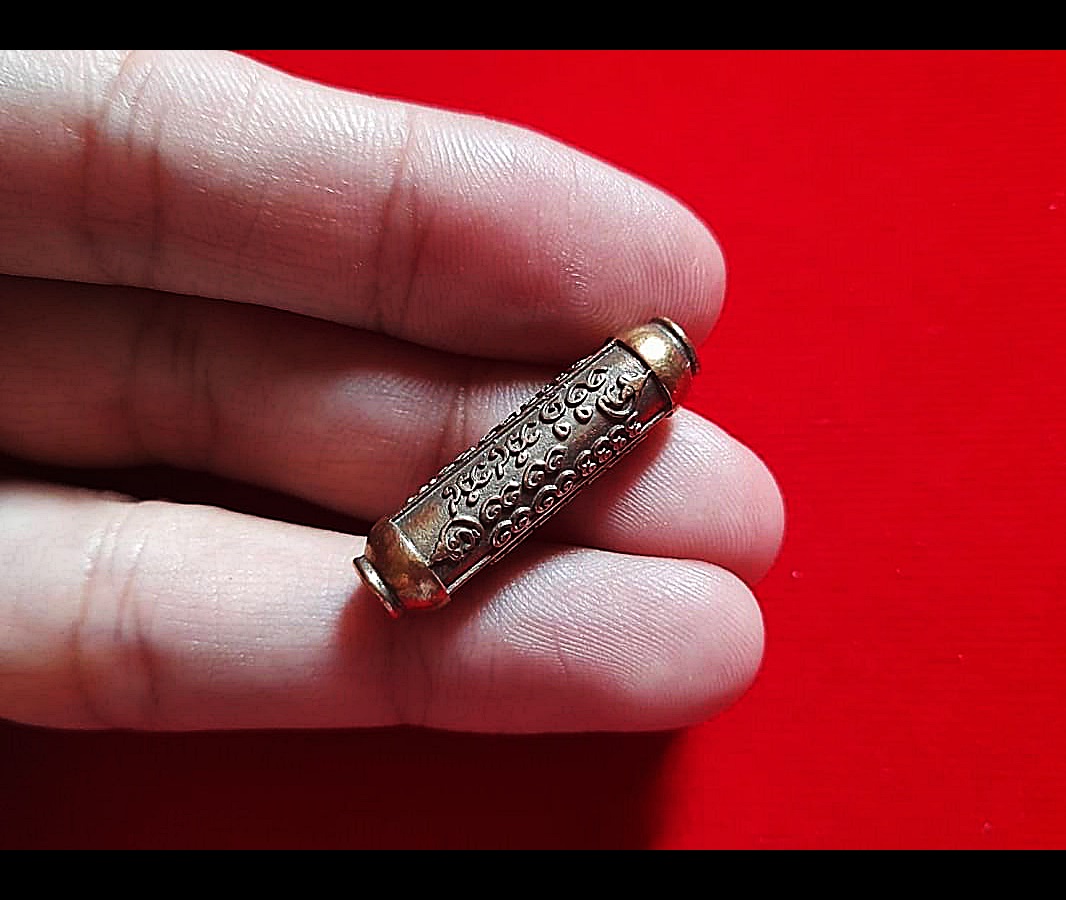 ตะกรุด เสน่ห์มอญ เนื้อชนวน(ผสมชนวนเก่าหลวงปู่หมุนวัดบ้านจาน) #รับประกันแท้ - อ.ประคอง รุ่นเจริญ