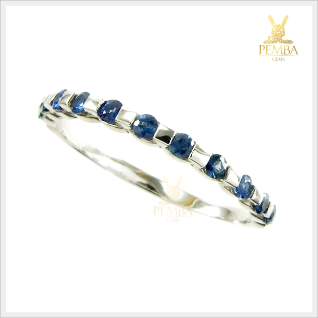 แหวนไพลินแท้ เล็กๆ แต่น่ารัก สวยเก๋ดูมีสไตล์ แหวนพลอยแท้