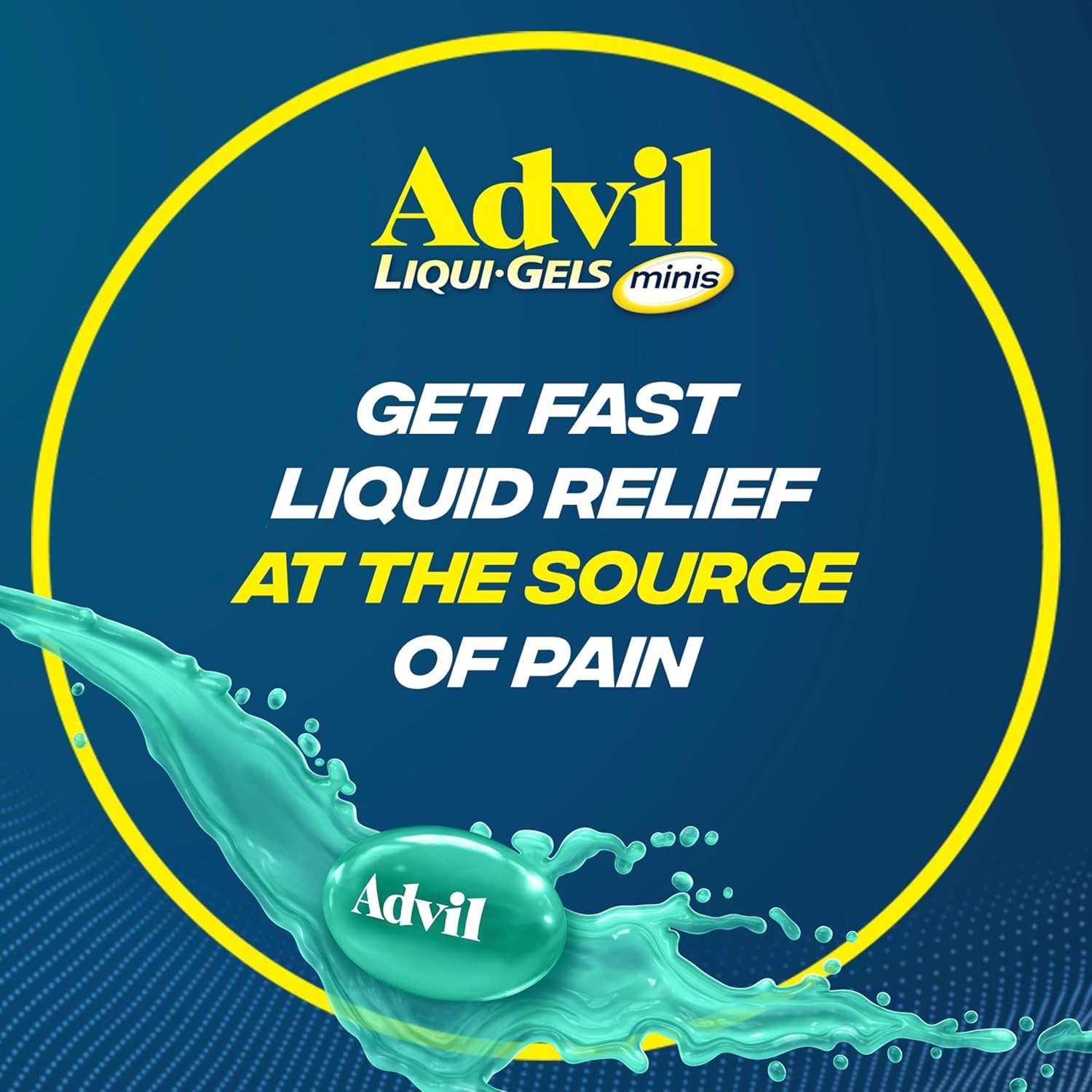 ยาบรรเทาอาการปวดและลดไข้ Advil Liqui-Gels - Minis (160 Capsules)