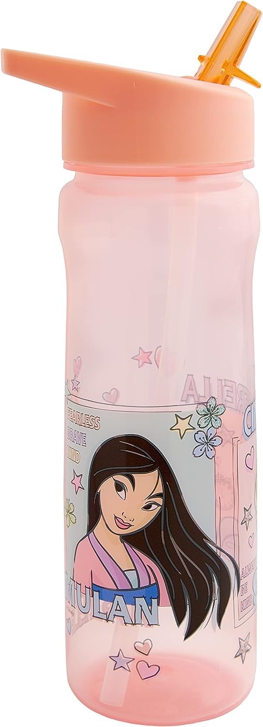 กระติกน้ำแบบหลอดดื่มสำหรับเด็ก DNC Disney Felt Pen Princess Sport Bottle 600ml