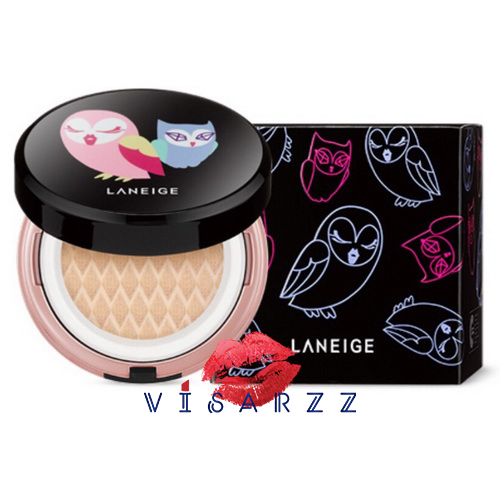 (# 13) Laneige X Lucky Chouette BB Cushion Pore Control SPF 50+ PA+++ 15g x 2 # 13 Ivory พร้อม refill สำหรับสาวผิวขาว ผิวเปล่งปลั่ง กระจ่างใสเรียบเนียบดุจไข่มุก รูขุมขนกระชับ ไร้ความมันส่วนเกิน