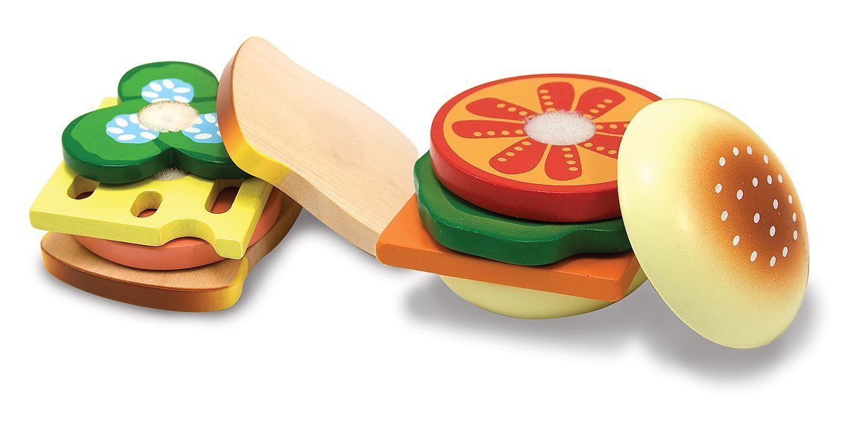 ชุดทำแซนวิชจากไม้ปลอดสารพิษ Melissa & Doug Sandwich Making Set