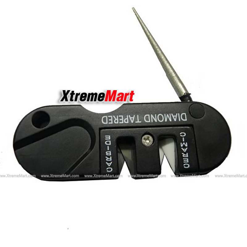 ชุดหินลับมีด ที่ลับมีดพกพา CERAMIC,CARBIDE ขนาดกระทัดรัดพกพาสะดวก มีหางหนูสำหรับลับมีดกึ่งหยักได้