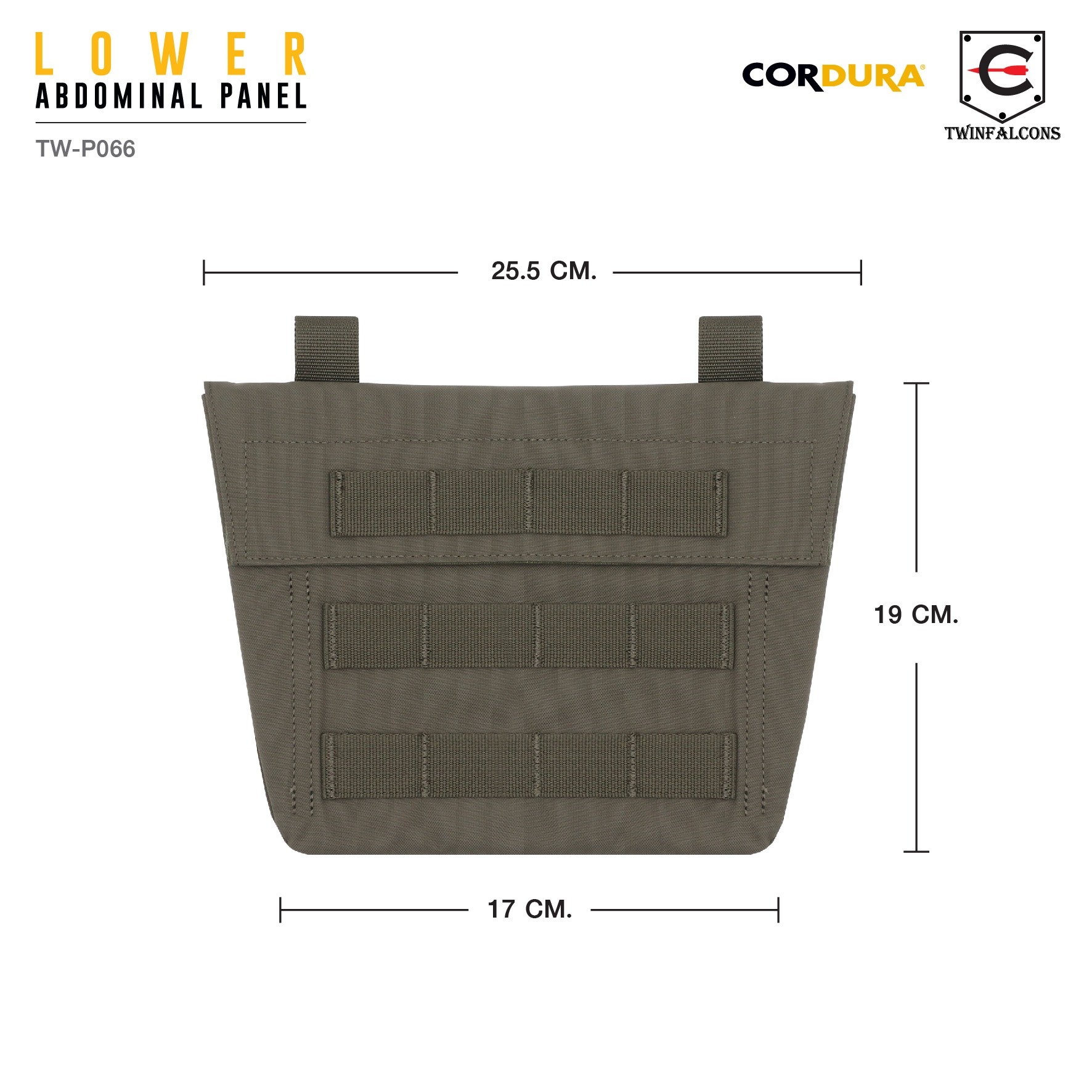 🇹🇭⫸ ซองใส่เพลทขาหนีบ Lower Abdominal Panel ( Twinfalcons ) [ TW-P066 ]