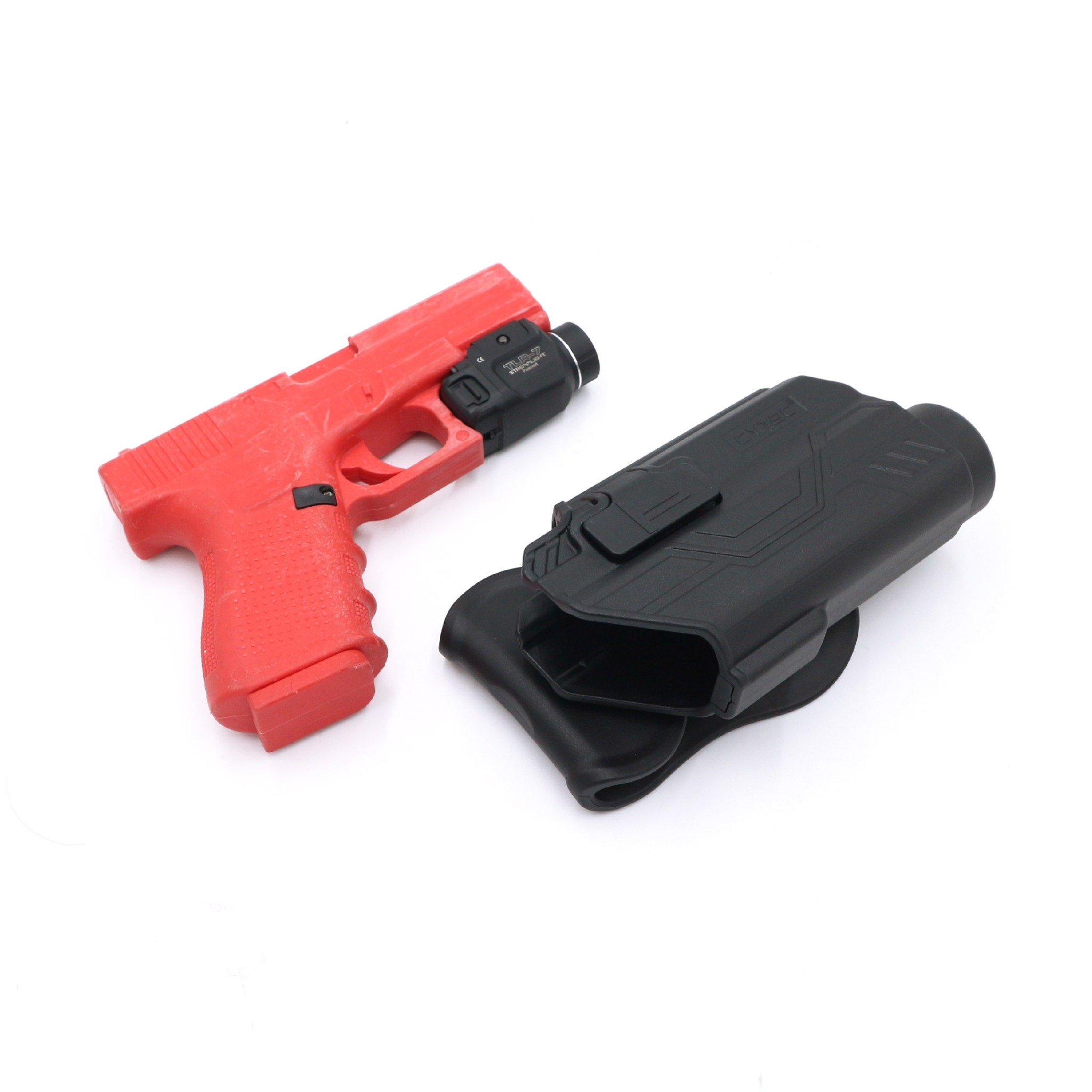 CYTAC thailand ซองพกนอก GLOCK 19 ติดไฟฉาย สามารถใช้กับไฟฉายหลายชนิด (ปลดล็อคนิ้วชี้)