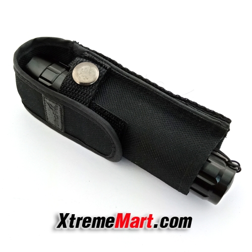 ซองไนล่อน สำหรับไฟฉาย UltraFire ปลายเปิด สำหรับ UltraFire 501B, 502B (Black)