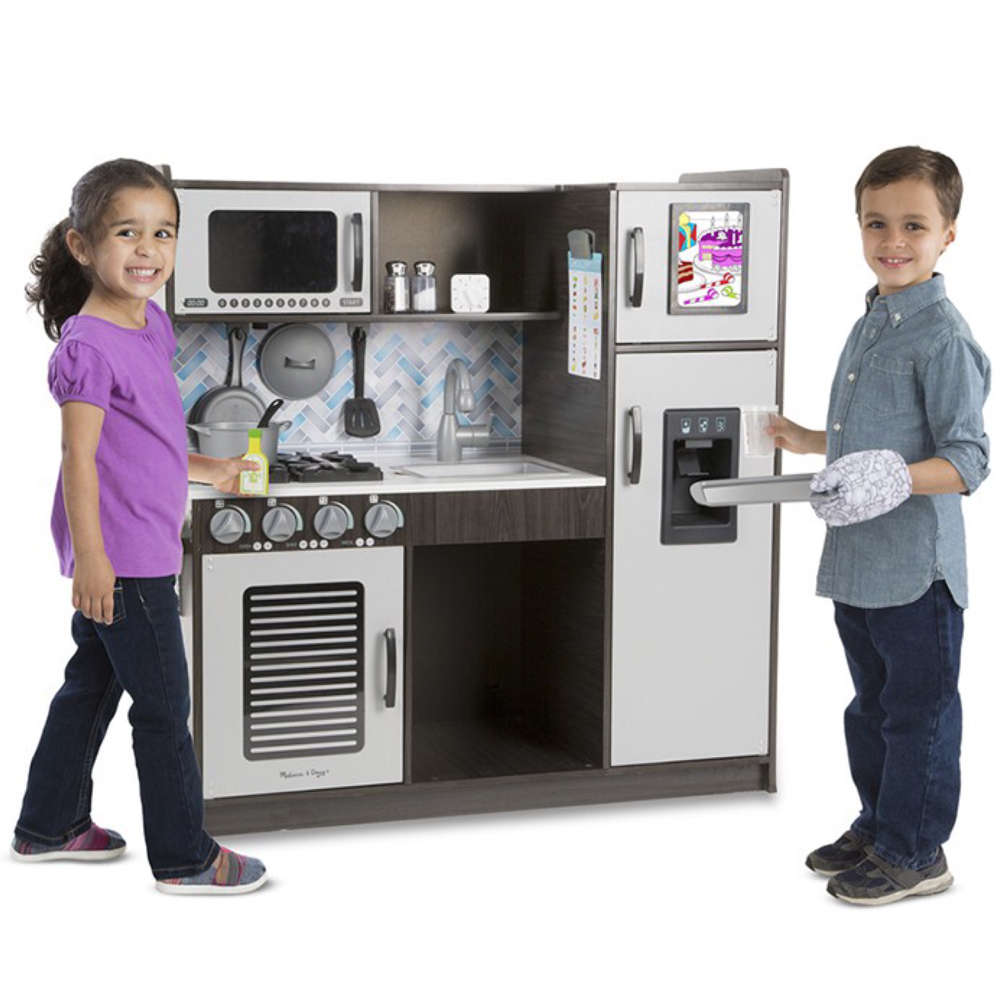 ชุดครัวจำลองสำหรับเด็ก Melissa & Doug Chef's Kitchen (Charcoal)