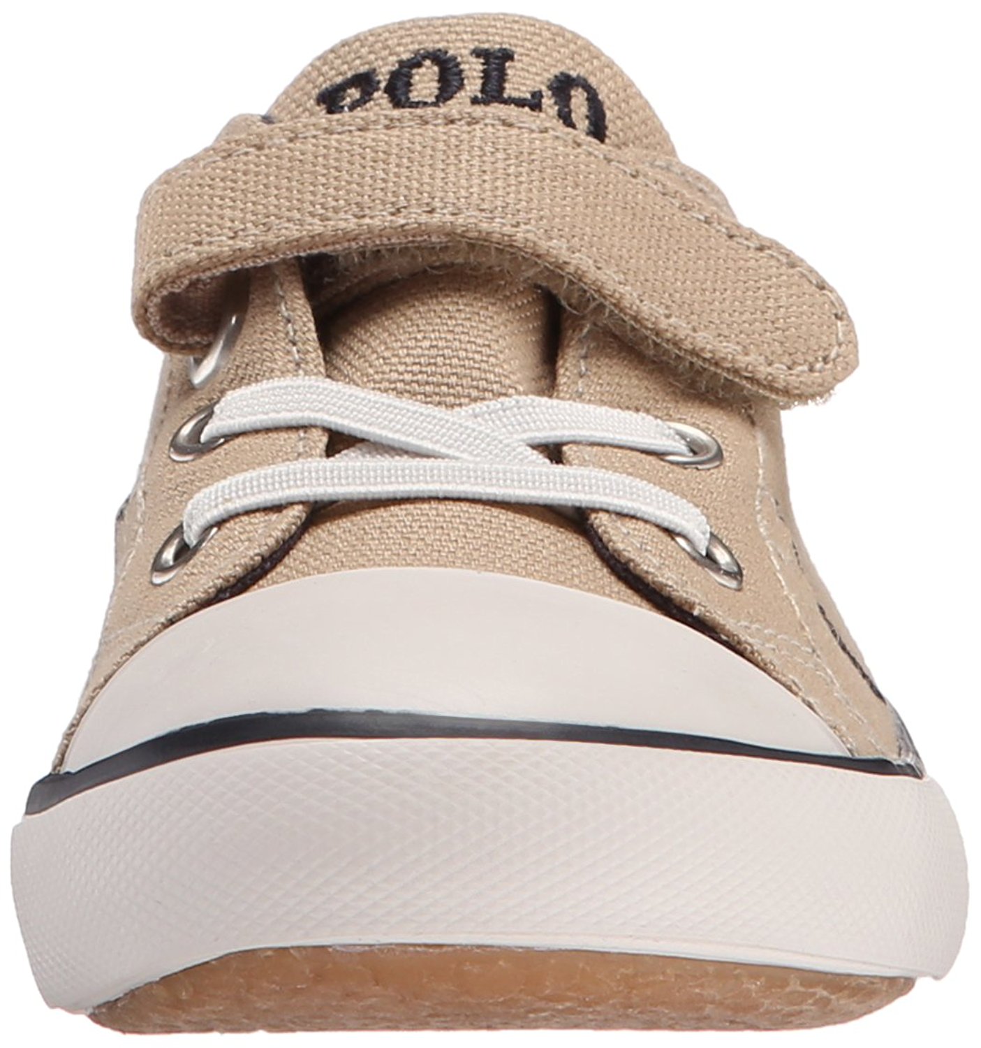 รองเท้าผ้าใบสำหรับเด็ก Polo Ralph Lauren Kids Kody Khaki / Navy Canvas Sneaker for Toddler (17CM)