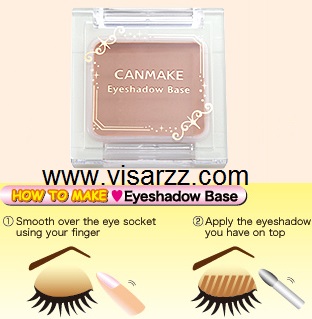Canmake Eyeshadow Base #Skin Beige เบสลงเปลือกตาก่อนลงอายชาโดว์เพื่อให้สีอายชาโดว์ติดทน ไม่เพี้ยนจากตลับ ไม่เป็นคราบตกตามรอยพับบนเปลือกตา