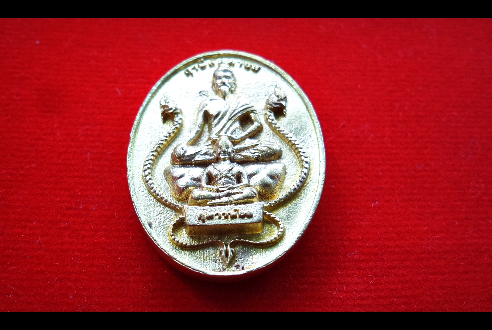 เหรียญ ฤาษีลัดดาบส กุมาร พระแม่ธรณี เนื้อทองทิพย์ ปี2556 #รับประกันแท้ - หลวงพ่อหนุน วัดพุทธโมกข์