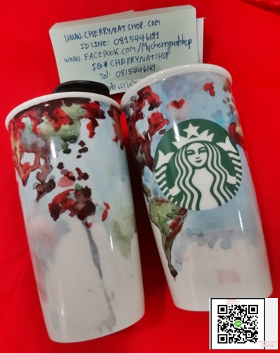 !!Starbucks USA แท้และสวยโดน#Double Wall Ceramic Globe Traveler - 12 fl ozใบนี้สวย Art Hipsterต้องชอบ เหมาะเป็นของขวัญและเก็บสะสมอย่างมากBy Cherrynatshopนำเข้าStarbucks USAแท้ใหม่ไร้ตำหนิและที่สำคัญหายาก