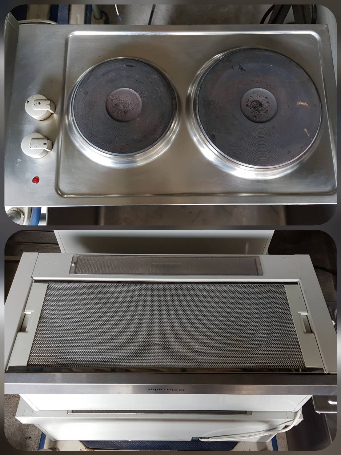 เตาไฟฟ้า2หัว พร้อมฮู้ด electrolux