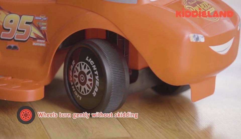 รถแมคควีนแบตเตอรี่พร้อมรางขับขี่ Kiddieland Cars Lightning McQueen 2-in-1 Battery Powered Activity Ride-On