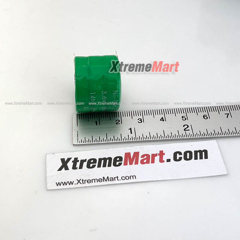 ถ่านกระดุมมีขา 3.6V 250mAh NI-MH Ni MH Batteries With 2-Pins Rechargeable Button Cell Battery for Clock memory (ชิ้นละ)