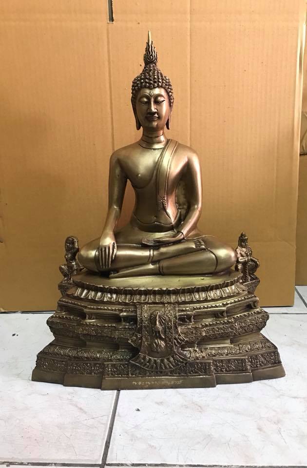 รูปหล่อ พระพุทธชินราช (หน้าตัก9นิ้ว สูง23นิ้ว) พิธีมหาพุทธาภิเษก เนื้อทองเหลือง