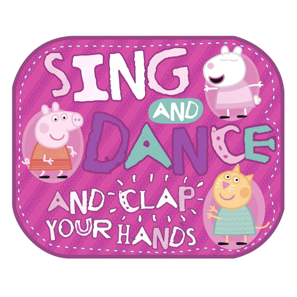 ม่านบังแดดสุดน่ารัก Peppa Pig Window Sun Protectors (Pack of 2) - Sing and Dance and Clap You Hands
