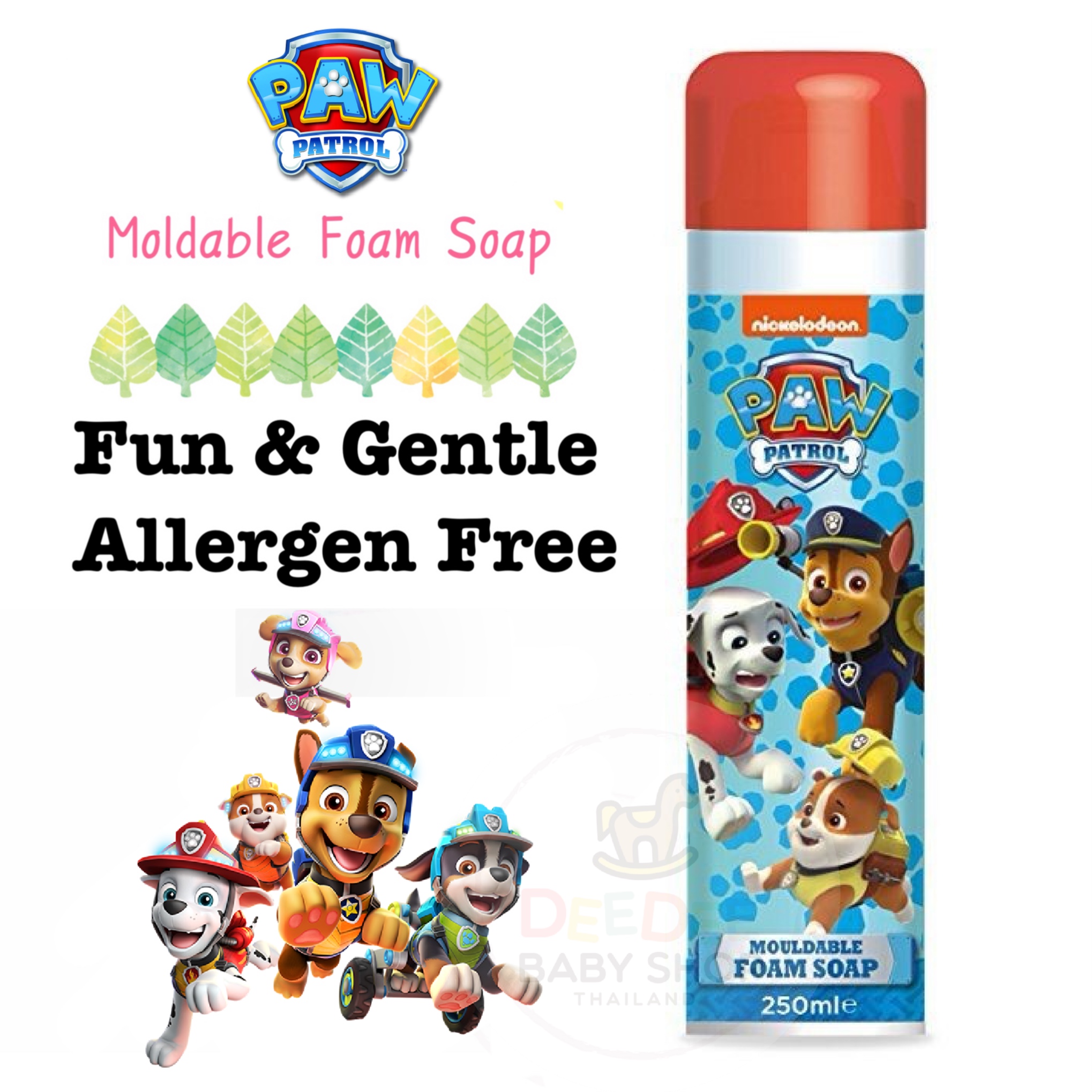 สบู่โฟมปั้นได้สำหรับเด็ก KOKOMO Paw Patrol Foam Soap with Fruity Fragrance