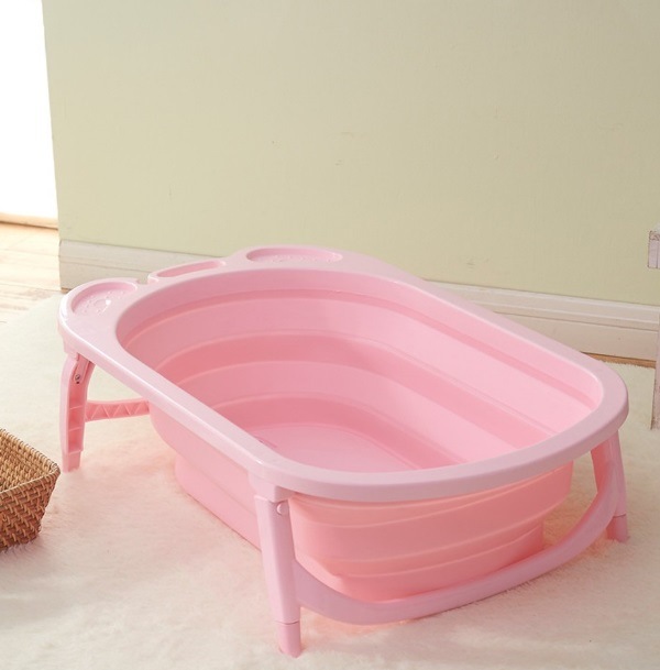 อ่างอาบน้ำพับได้สำหรับทารกและเด็กเล็ก Baby 'n Goods Save Space & Compact Bath Tub