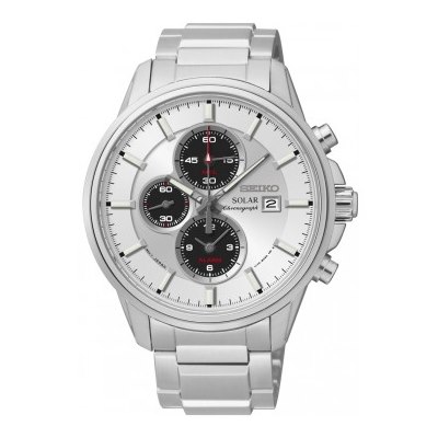 Seiko Men's SSC251P1 Solar Chronograph Stainless Steel 100M Water Resistance Watch